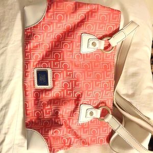 Liz Claiborne Pink and White purse